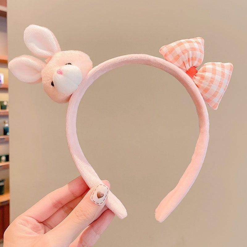 Cartoon Plush Headband: Cute Hair Accessory for Women & Kids, Perfect for Face Washing