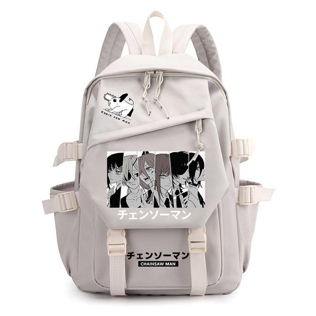 Chainsaw Man Anime Men'S And Women'S Backpack Cosplay Student School Bag Computer Travel Leisure