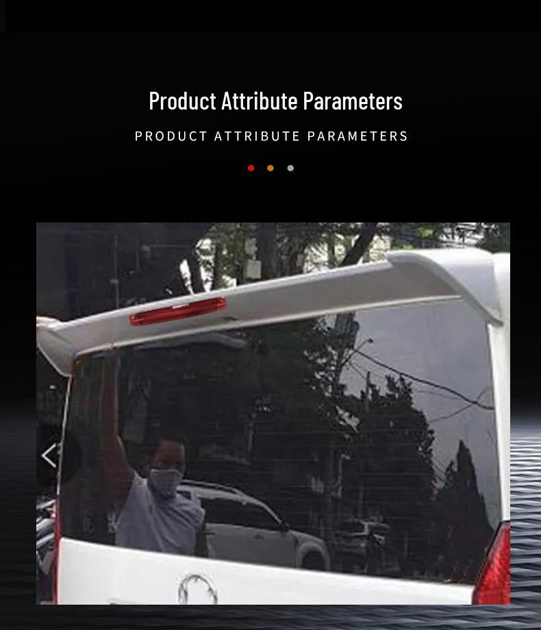 Toyota Hiace 2019-2023 Rear Roof Spoiler - No-Punch Sport Edition