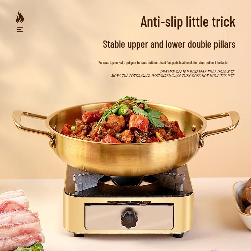 Mini Hot Pot Alcohol Stove with Maifan Stone Pot