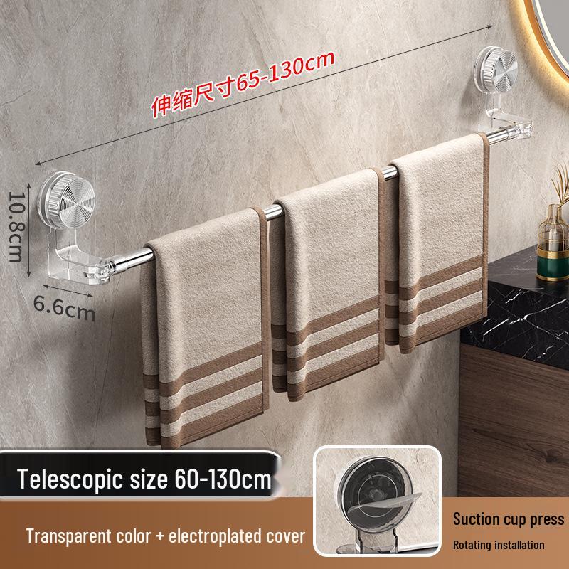 Versatile Suction Cup Rotatable Towel and Shoe Rack - No Drilling Required