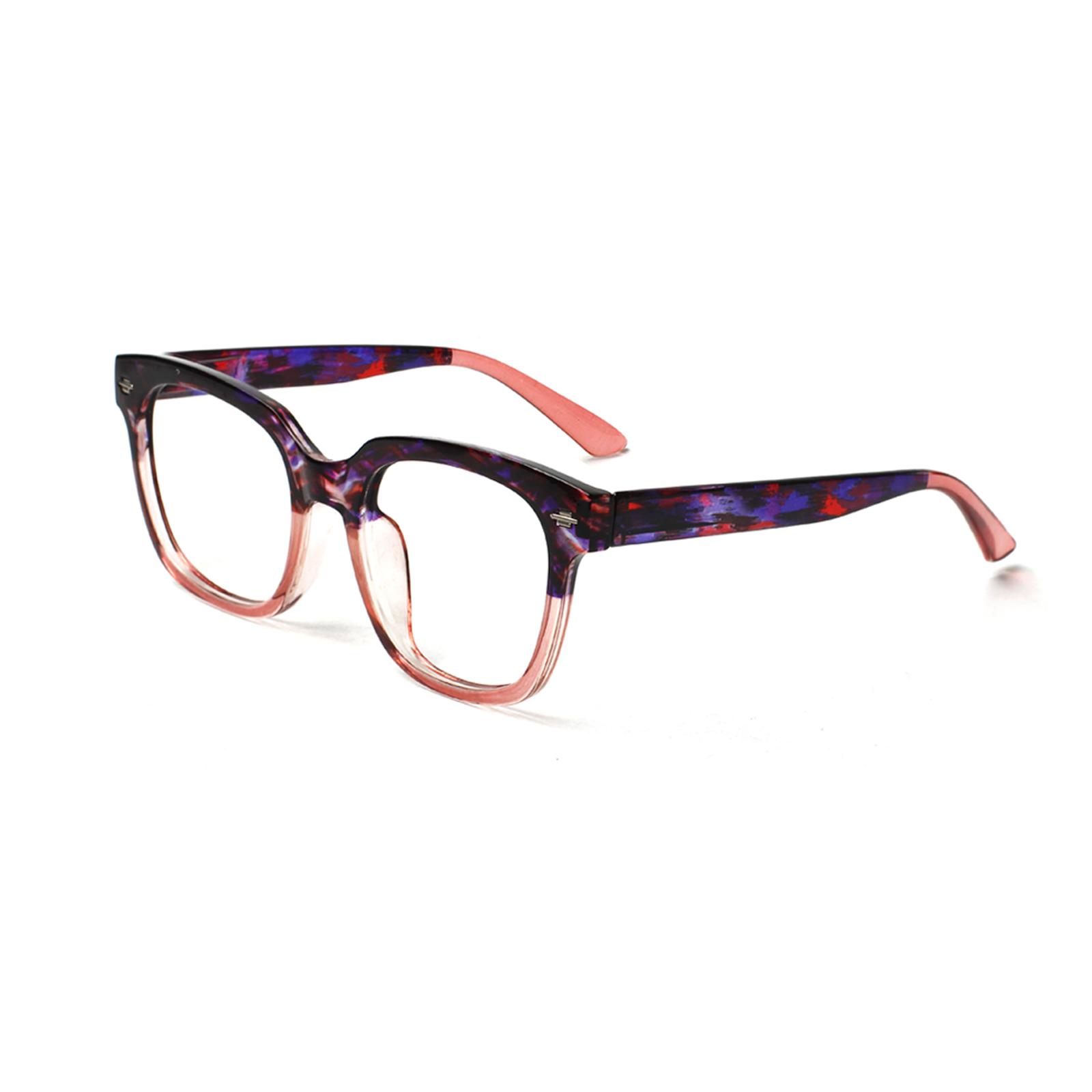 

TUREZING Reading Eyeglasses for Female Male Rectangular Metal Hinge Transparent Lenses HIGH-DEFINITION Prescription Eyewear 2.5
