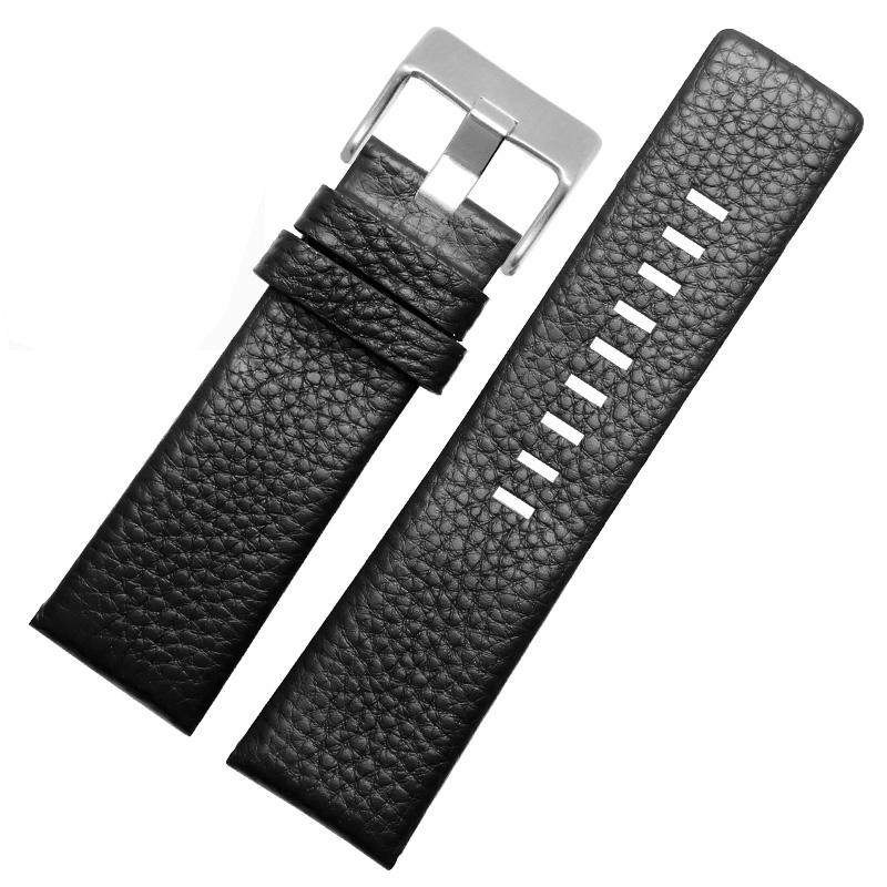 Genuine Leather Watchband for Diesel DZ1405 4323 4344 4427 7257 4283 Watches Pin Buckle Embossed bracelet 24 26 28mm Watch Strap