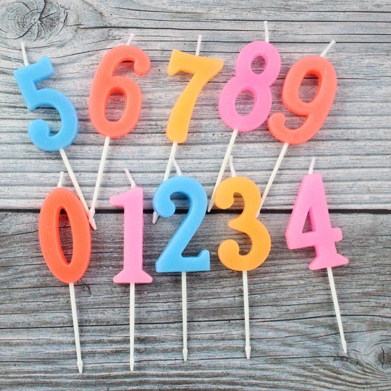 Colorful Boxed Digital Candle Birthday Cake Candle Creative Digital Candle Cake Candle