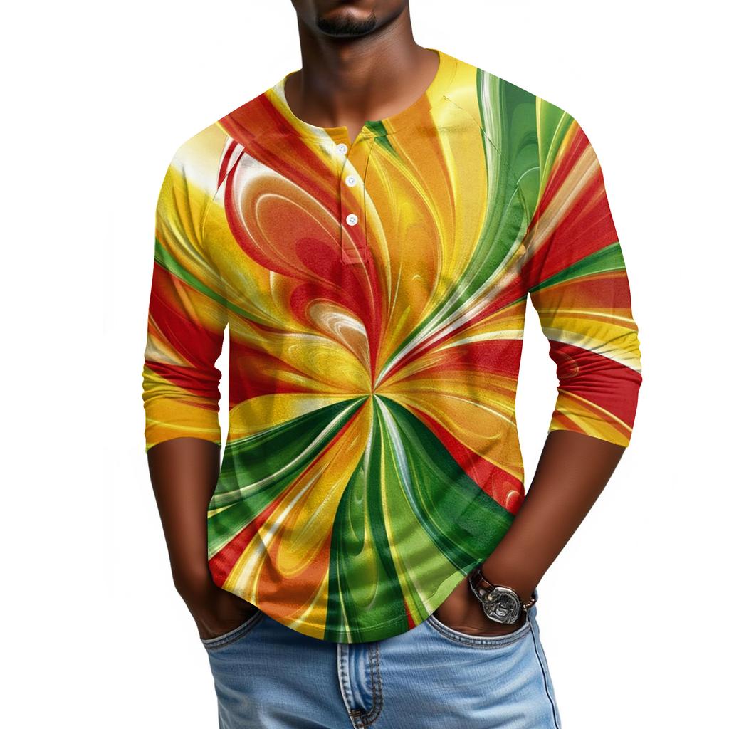 Men's Raglan Sleeve Three-quarter Sleeve Top