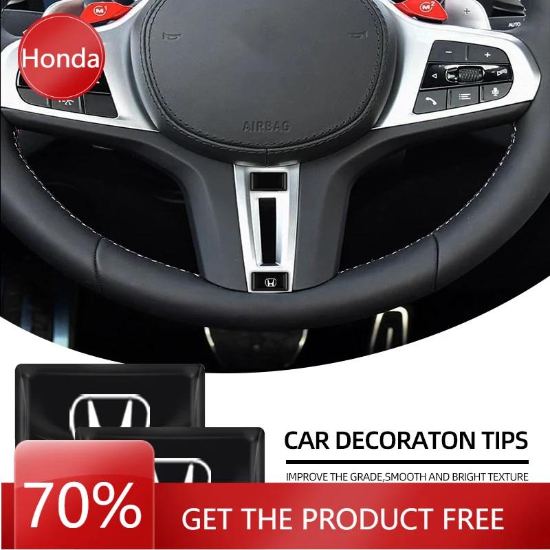 

2025 Car New Honda Car Steering Wheel Small 10pcs Sticker 3D Car Decoration Interior Decal For Honda Fit Mugen Type S R VTEC DOH 5pcs