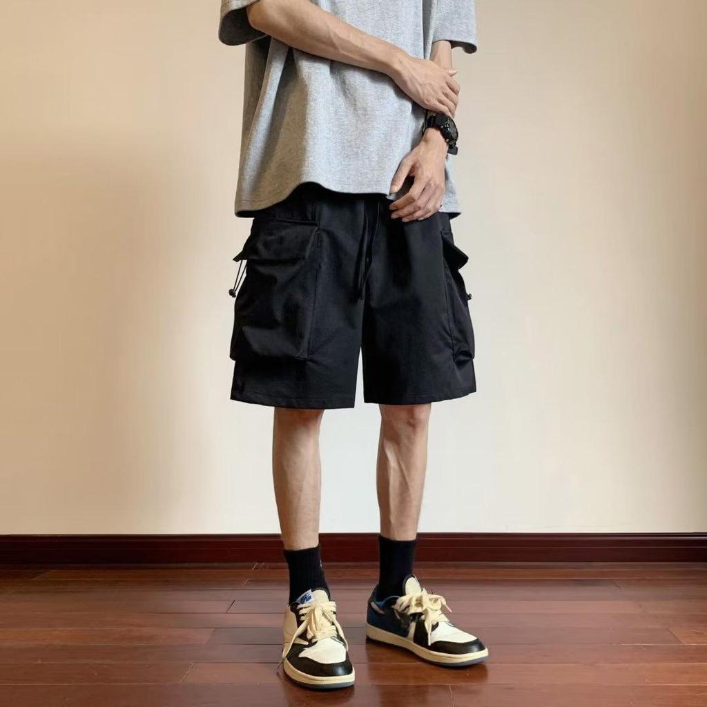 Summer Tooling Shorts Men's Casual Men's Loose Five-point Pants Korean Sports Basketball Pants
