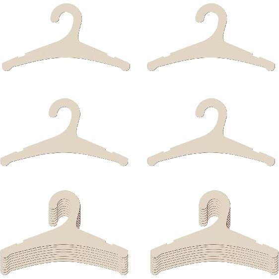 20 Packs Wooden Baby Hangers for Clothes, 9 Inch Wood Newborn Baby Girl Boy Hangers for Nursery Cute Kids Toddlers Children Infant Hanger for Baby