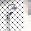 40cm Grid Oil-proof Sticker Kitchen Fireproof High Temperature Resistant Wall Sticker Self-adhesive Countertop Cabinet Wallpaper