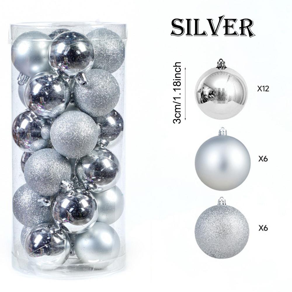 Shatterproof Xmas Tree Ball Ornaments Unbreakable Hanging Decorations for Christmas Holiday Wedding Party Decor
