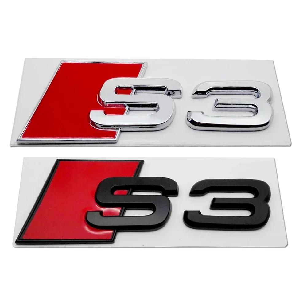 for Audi Original Plastic Sticker Sline S3 S4 S5 S6 S7 S8 RS3 RS4 RS5 RS6 RS7 RS8 Logo A3 A4 A5 A6 A7 A8 Emblem Badge Decal