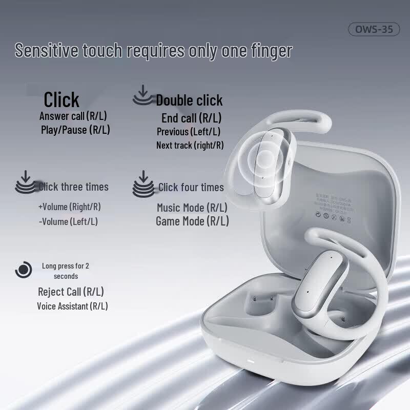 Newmine OWS-35 Hi-Res Bluetooth-Headset mit Ohrbügel