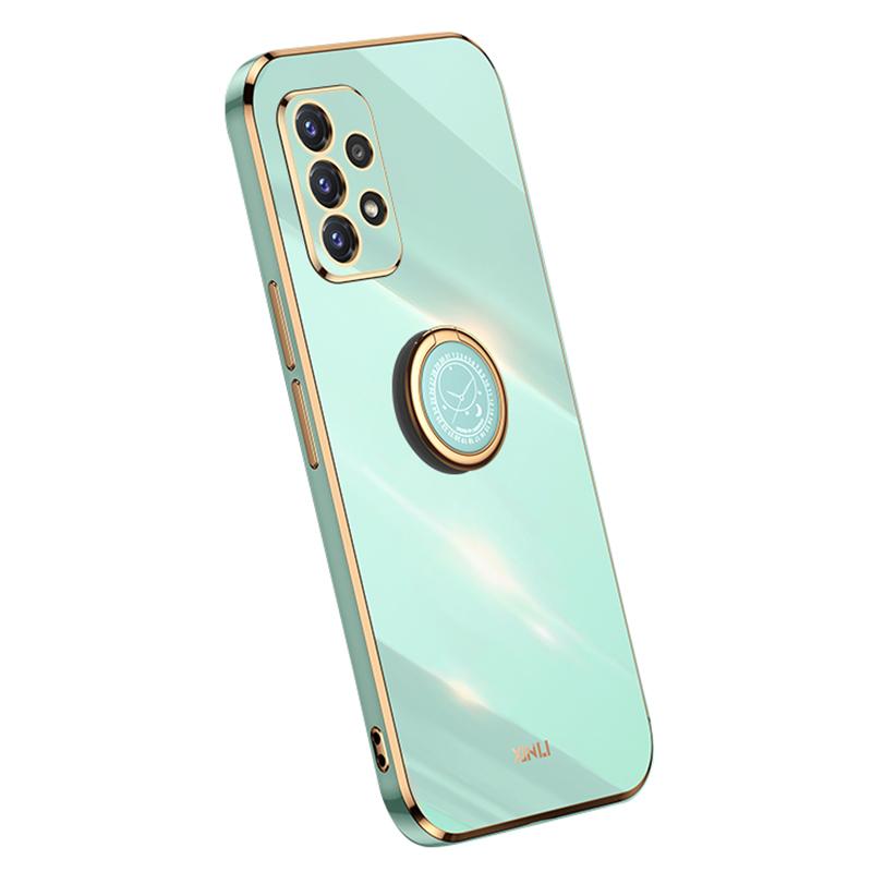 XINLI Slim Handyhülle mit Ständer für Samsung Galaxy A32 4G (EU Version),Galvanisierte stoßfeste Schutzhülle für Handy