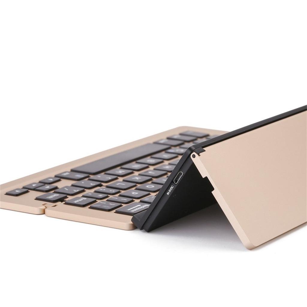 Portable Aluminum Folding Blueteeh Keyboard Foldable Compatible