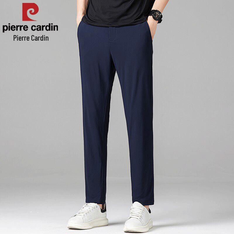 Pierre Cardin Men's Ice Silk Straight Fit Casual Trousers