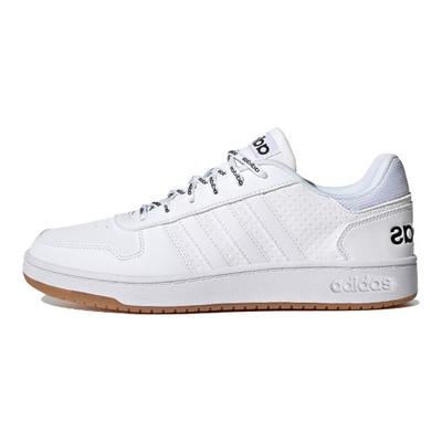 Neo Hoops 2.0 Synthetic Leather Retro Slip-Resistant Shock-Absorbing Durable Lightweight Low-Top Skate Shoes Unisex Sneakers White Blue FY8630
