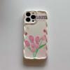 Schmetterling Ins Blume Tulpen Nette Shell Für Iphone 11 12 13 Pro Max 14 Promax Telefon Fall Cartoon Zurück Abdeckung telefon Fall Conque