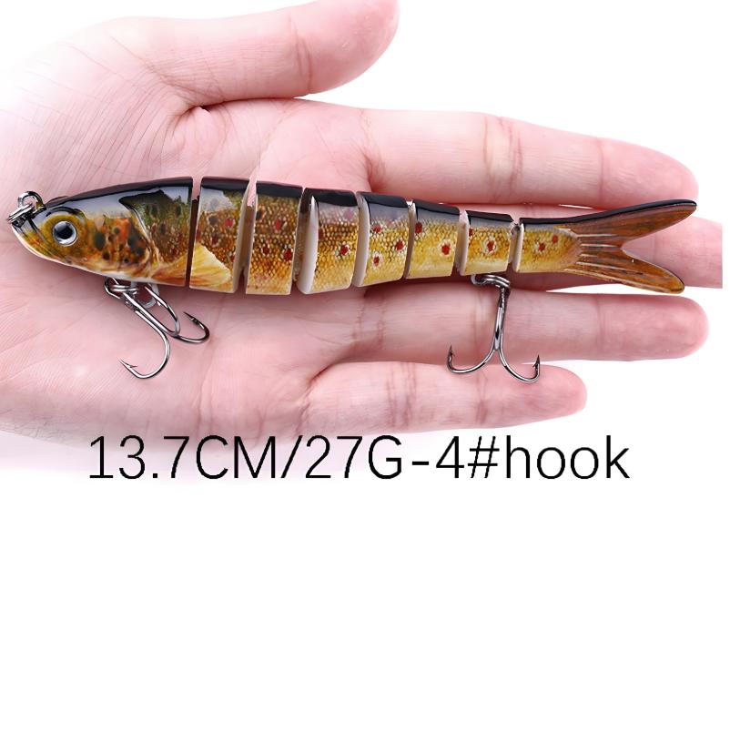 

Fishing Lure Hard Bait 10cm / 27g Wobblers Multi Section Swimbait Fishing Lure Tackle