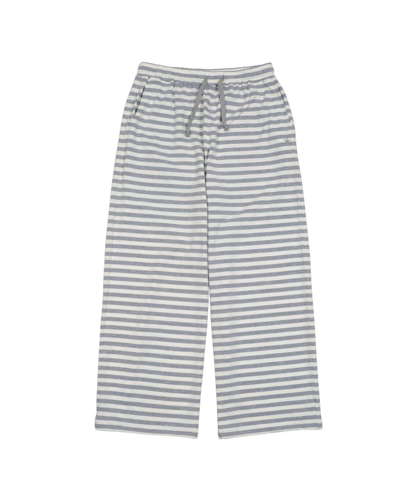 THE COLDEST MOMENT Tcm Stripe Sweat Pants (Ivory/Grey)