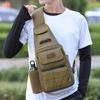 Mens Tactical Crossbody Fishing Bag Outdoor Sports Chest Pack Canvas Multi-Function Utility Pouch Camo
