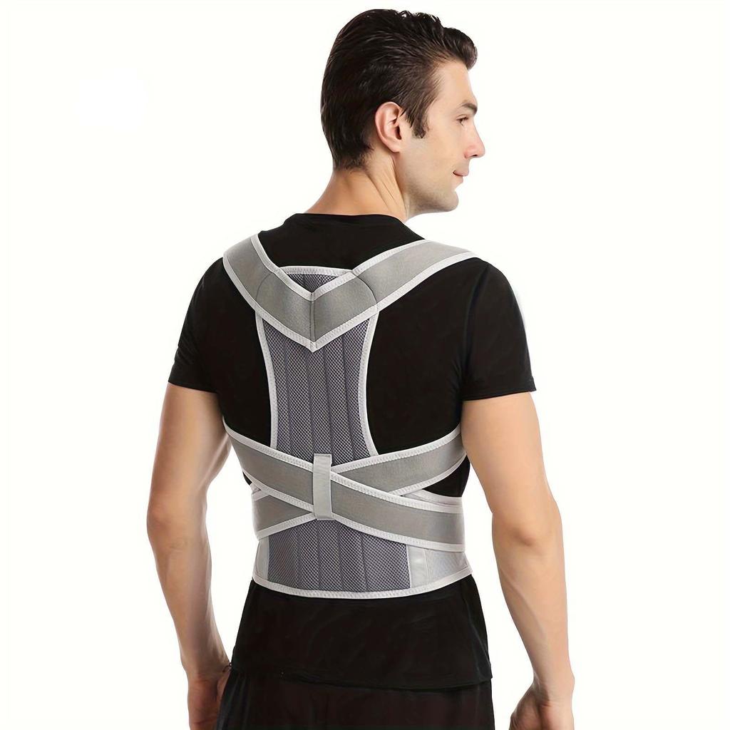 Posture Corrector for Men&Women-Lumbar, Pain Relief Back Brace-Black Medium
