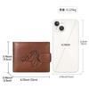 Vintage Tree of Life Genuine Leather Men Wallet Embossed Cowhide Bifold Purse with Coin Pocket Credit Card Holder