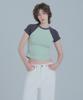 Peulaentigseobiseu Sleeve Warmer Raglan T-Shirt - Mint