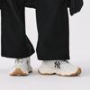 MLB New York Yankees Textile, Synthetic Leather Breathable Lightweight Height Increasing Low top Chunky Sneakers Unisex 3ASHC055N-50IVS