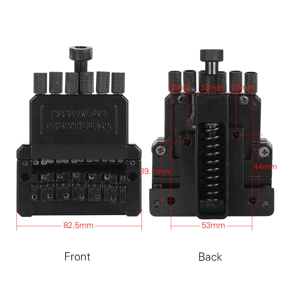 Painter Black 6 String Electric Guitar Tremolo Tailpiece Bridge System For Headless Guitar Part
