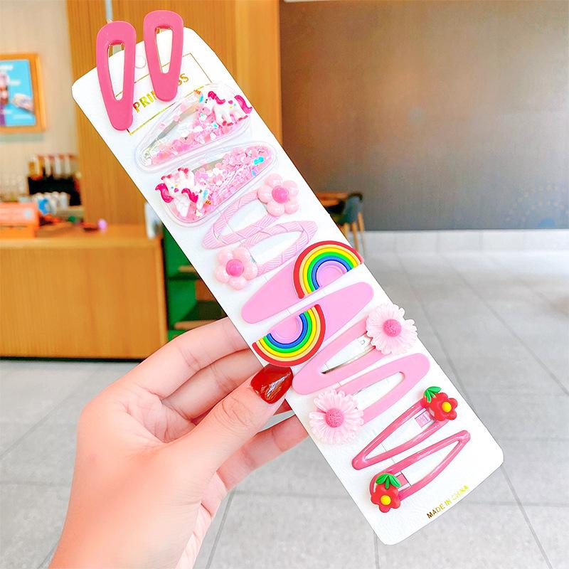 

12 шт./компл. новые заколки для волос с милыми мультяшными фруктами и цветами для девочек, детские милые заколки для волос, заколки для волос, заколки, модные аксессуары для волос