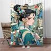 Chinese Ancient Style Girls Flannel Blanket Soft Keep Warm Throw Blanket Blanket For Sofa Bed Office Camping Travelling Gifts