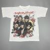 Vintage Take That T-Shirt Merch Weiß Größe Medium Selten 90er Jahre Print Pop