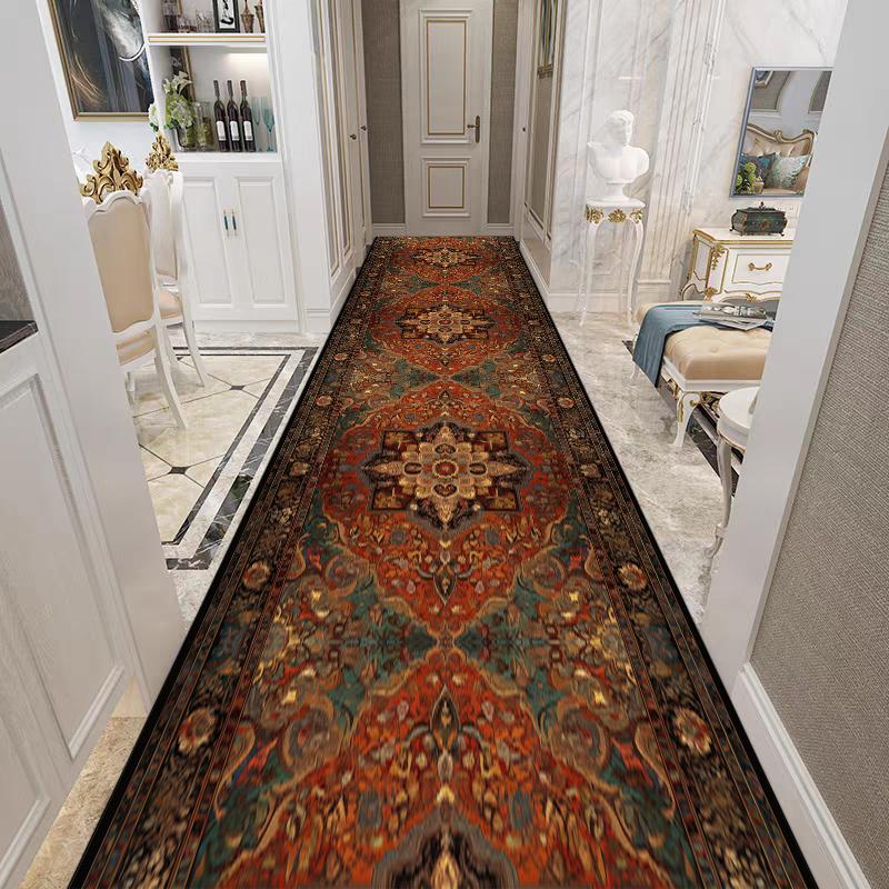 Retro Persian Carpet Runner Rug for Living Room Hallway Stairs Home Decor Kitchen Mat Corridor Aisle