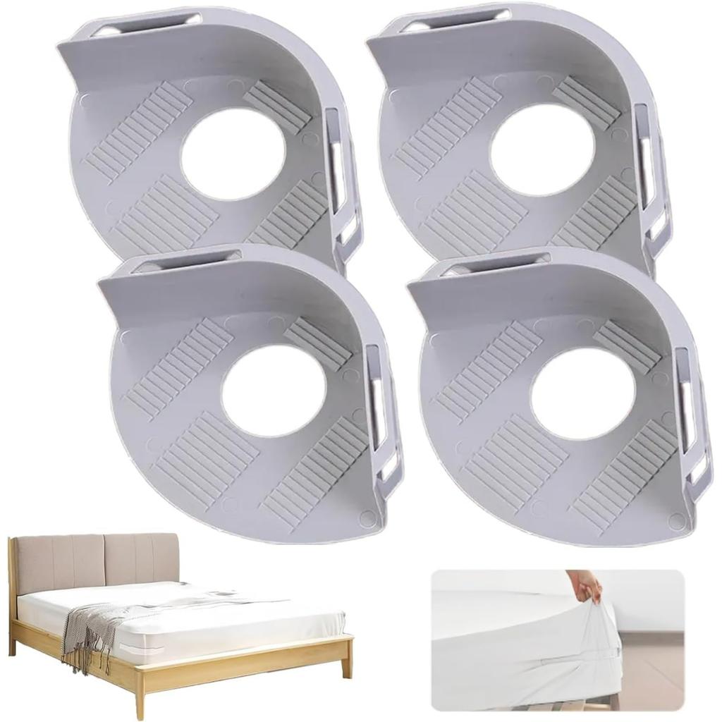Bed Sheet Holder, 4-Piece Set, Bed Sheet Clips, Anti Slip Design Is Not Easy To Fall Off, Sheet Holders for All Bed Sheet, Mattresses