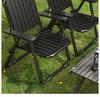 Portable Folding Recliner Beach Chair with Backrest - Ideal for Picnic, Balcony, Camping, and Leisure