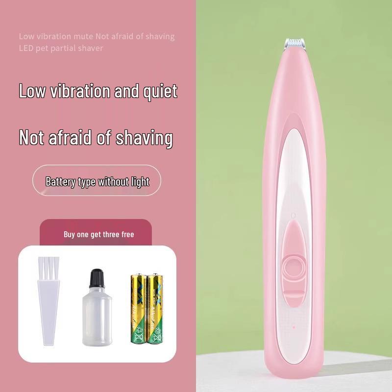 Electric Pet Hair Trimmer with Light for Cats & Dogs