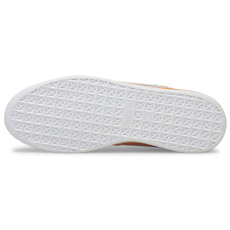 Puma Wymawiaj x Basket Vintage Żywy Pomarańczowy Unisex Trampki Białe 381255-01