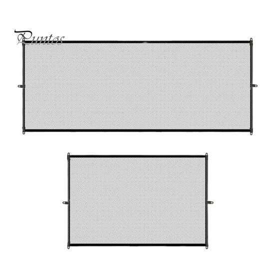 Pet Safety Gate Retractable Puppy Gate with Telescopic Pole Safety Mesh Door Pet Separation Guard Fence for Dogs