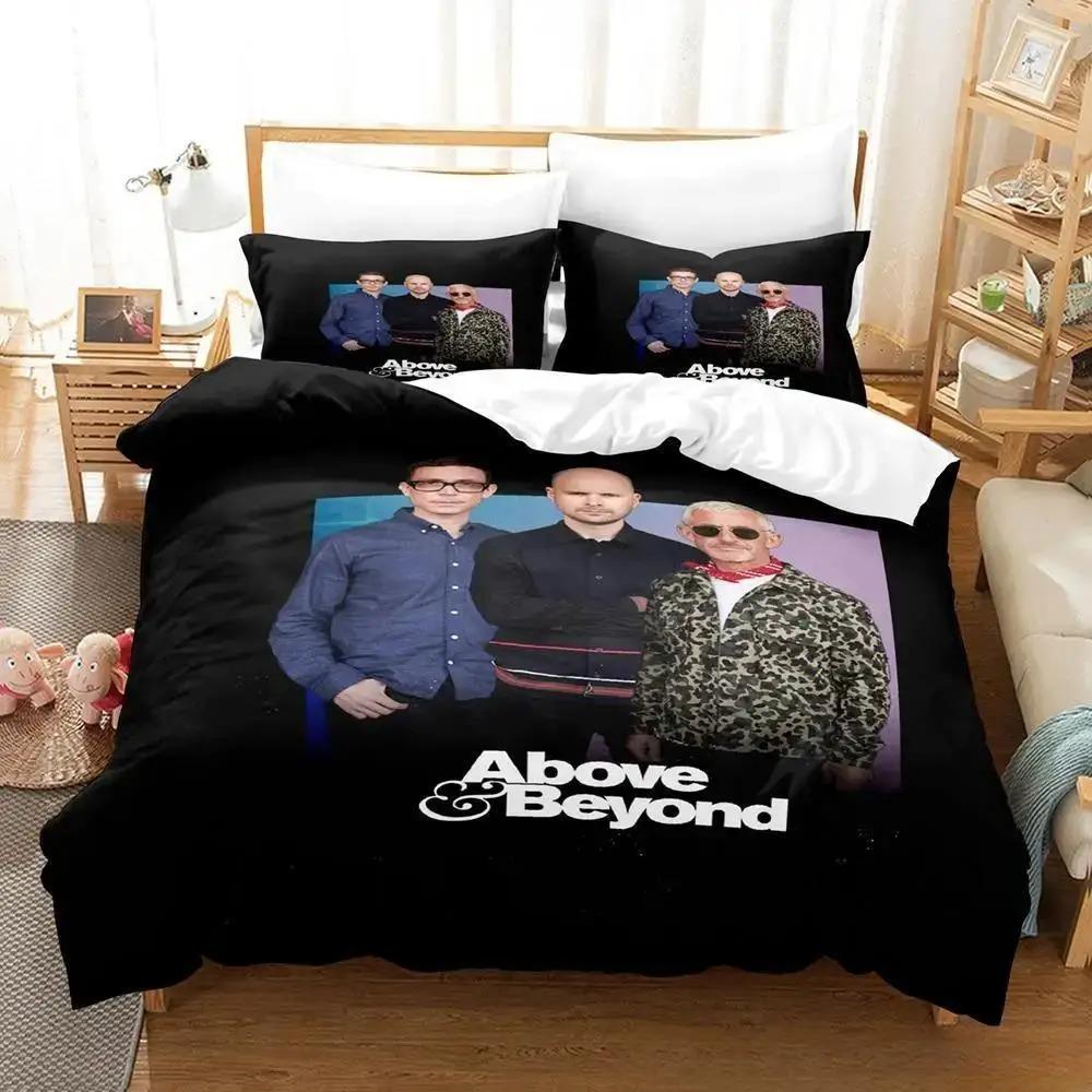 Impression 3D Groupe de Musique Above & Beyond Ensemble de Literie Garçons Filles Taille Twin Queen Housse de Couette Taie d'Oreiller Lit Enfants Adulte Textiles de Maison