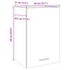 Lyon Wall Mounted Cabinet Rustic Wood Look 40 x 31 x 60 cm Engineered Wood
