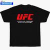 UFC Ultimate Fighting Championship Red Logo Black/Navy/White/Grey T-Shirt S-5XL