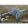 IBG 1/35 Scale French 75mm Schneider M.1897 Field Gun, World War I Type, Plastic Model Kit PB35067