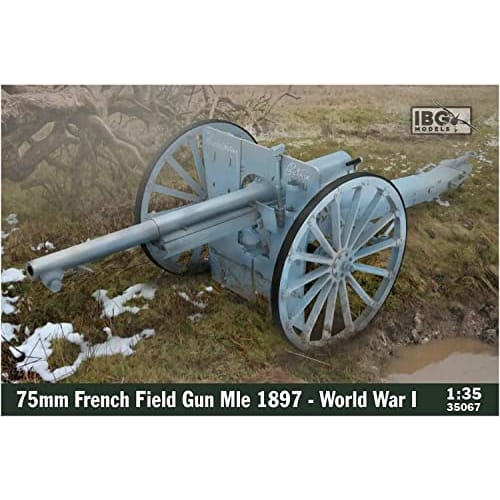 IBG 1/35 Scale French 75mm Schneider M.1897 Field Gun, World War I Type, Plastic Model Kit PB35067