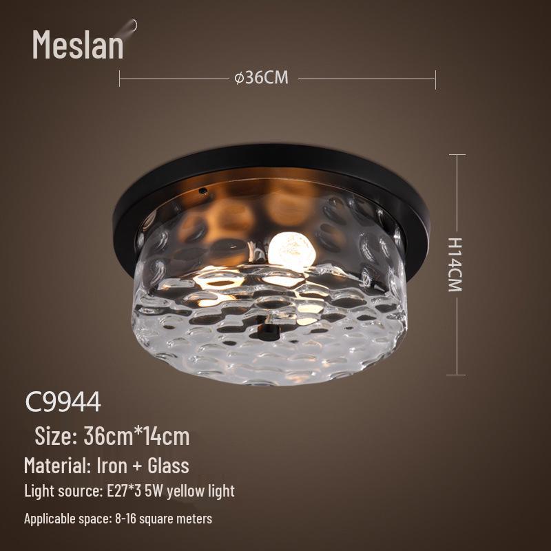 American Retro Industrial Ceiling Light for Bedroom, Dining Room, Balcony, Corridor, Aisle, and Entrance