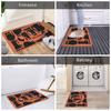 Süße Cartoon Orange Katzen Geschenk Fußmatte Matte Anti-Rutsch Badezimmer Küche Schlafzimmer Teppich Teppich 40*60cm
