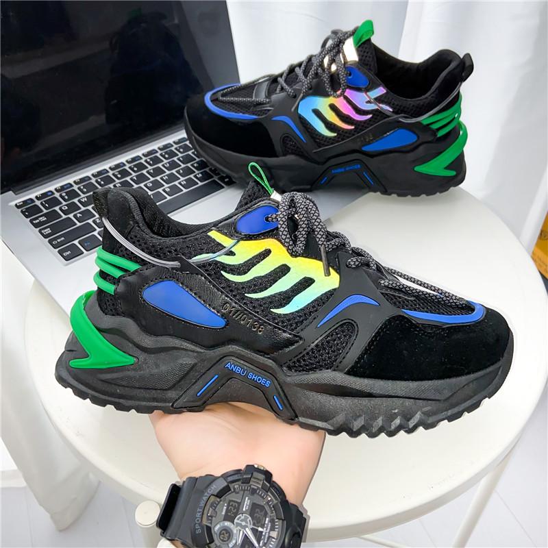 

Мужская обувь дышащая спортивная обувь кроссовки мужская модная обувь 2025 весна новый тренд универсальная увеличение роста повседневная обувь для бега 44