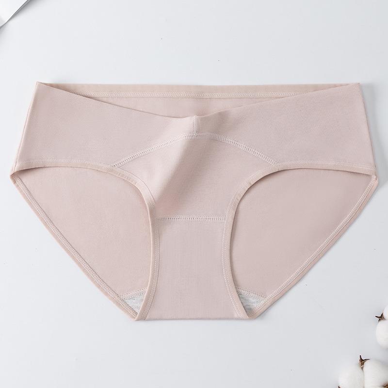 V Shape Maternity Cotton Underwear Antibacterial For Pregnant Women Early Mid Late Stage