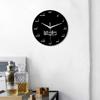 Creative Wall Clocks Musical Note Silent Clock Black / White Decorative Wall Clock for Kids Adult Students Room Home Office School Decor (1#Black