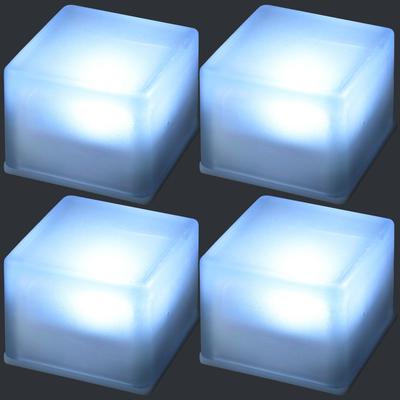 Gardenmaster LED Ηλιακό Σετ Κήπου με Παγωμένο Γυαλί, Αυτόματο, Χωρίς Ρεύμα, Χριστουγεννιάτικα Λευκά Φώτα, Τούβλα, 4, 7cm, Γυαλί, piccolo, Διακόπτης On/Off,