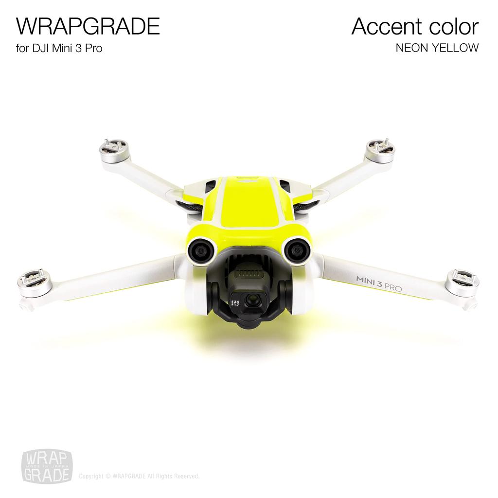 WRAPGRADE for DJI Mini 3 Pro Accent Color Skin (Neon Yellow)